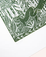 Off The Beaten Track Lino Print Art Prints by the Bay