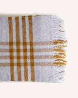 Hex Check English Mustard Soft Furnishings Tweedmill