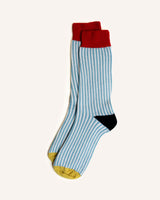 Merino Wool Socks - Blue/White 4-7 Accessories Scarlet Knitwear