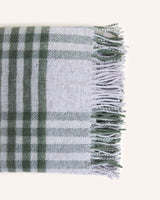 Hex Check Throw – Olive Homeware Tweedmill