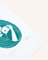 Little One Risograph Print Artwork Prints by the Bay