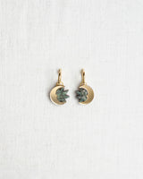 Daydream Sun & Moon Hoop Earring – Smoke & Gold Jewellery Pepper You