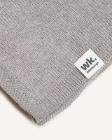 Wide Merino Scarf – Truffle Brown Knitwear Woolkind