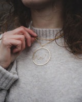 Cuillin Horizon Necklace Accessories Jen Carter Pearson Yellow Gold Plated