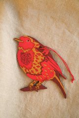 Festive Foliage & Robin Ornaments Homeware East End Press