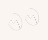 Large Cuillin Hoop Earrings Accessories Jen Carter Pearson Silver