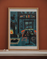 Ten Past Ten Risograph Print Artwork Rosanna Reade