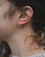 Mini Ondulée Hoops - Gold Vermeil Jewellery Olivia Taylor