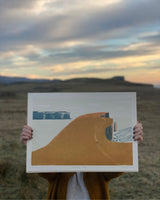 Oronsay Lino Print Artwork Philippa Thomas