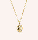 Mini Cowrie Necklace Jewellery Jen Carter Pearson Yellow Gold Plated