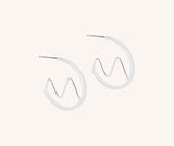 Cuillin Hoop Earrings Accessories Jen Carter Pearson Silver