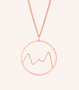 Cuillin Horizon Necklace Accessories Jen Carter Pearson Rose Gold Plated