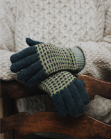 Unisex Lambswool Gloves in Green Knitwear Rove Knitwear