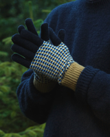 Unisex Lambswool Gloves in Navy Knitwear Rove Knitwear
