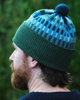 Pom Hat Harbour – Pine & North Sea Knitwear Hilary Grant