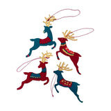 Tree Concertina & Wooden Reindeer Decorations Homeware East End Press
