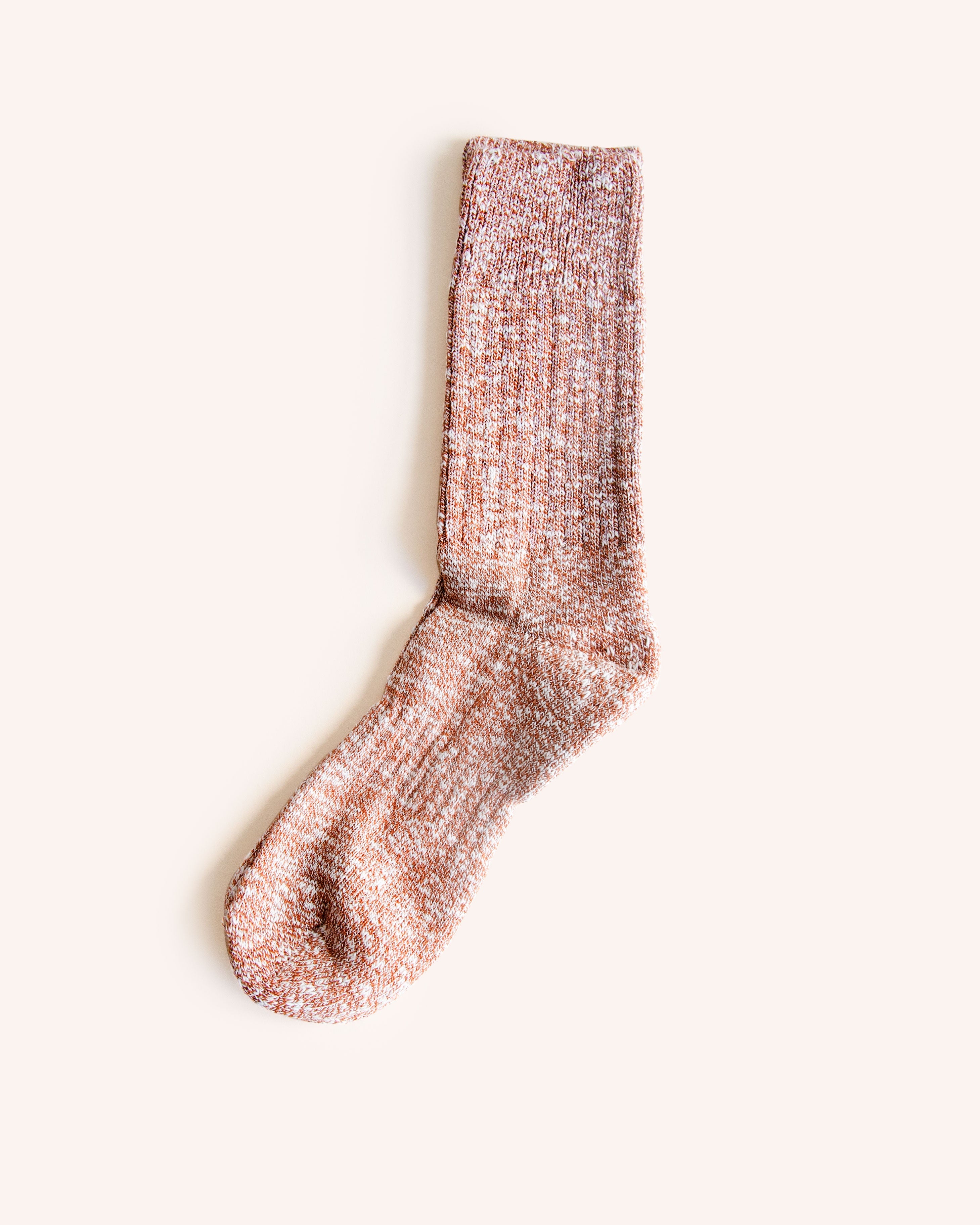 Egyptian Cotton Sock in Orange main image 1