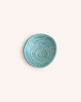 Matte Turquoise Fossil Dish Homeware Sarah Wiggins Ceramics