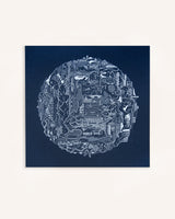 Isle of Skye Map Square Print Art Cityworks