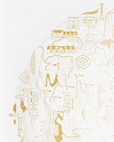 Isle of Skye Map Gold Print Art Cityworks