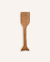 Hand Carved Whale Tail Spatula Homeware Rosie Brewer Oak
