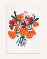 Floral Risograph Print Art East End Press