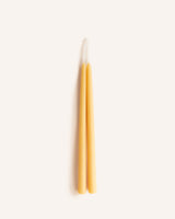 A pair of Beeswax Tall Candles Homeware Moorlands Candles 14”