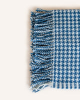 Houndstooth Wool Throw Ink Homeware Tweedmill