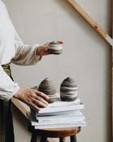 Skye Sand Vase in Black Marble - Medium Homeware Emporium Julium