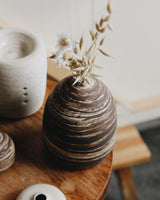 Skye Sand Vase in Black Marble - Medium Homeware Emporium Julium