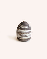 Skye Sand Vase in Black Marble - Medium Homeware Emporium Julium