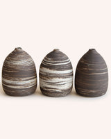 Skye Sand Vase in Black Marble - Medium Homeware Emporium Julium