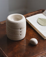 Skye Sand Oil Burner Wax Melter in Cream Marble Homeware Emporium Julium