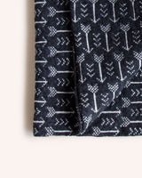 Circle Scarf Arrow Charcoal + Ecru Accessories Hilary Grant
