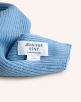 Rib Scarf - Light Blue Knitwear Jennifer Kent