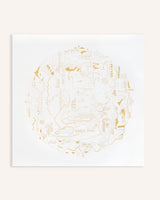 Isle of Skye Map Gold Print Art Cityworks