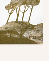 Sunbathers Limited Edition Relief Print Art Philippa Thomas