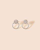 Double Circle Studs Accessories Heather McDermott Silver