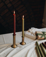 Olive & Red Dinner Candle Sticks Homeware St Eval Candle Company   