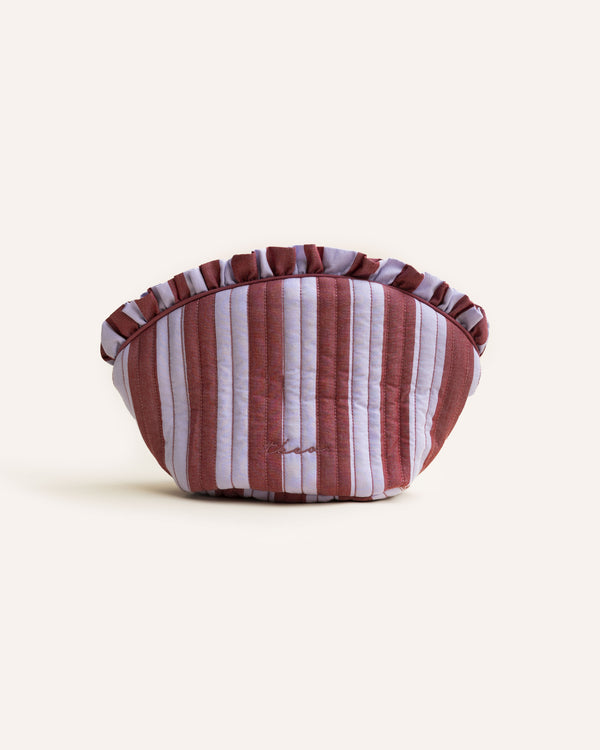 Crescent Wash Bag – Lilac Stripe