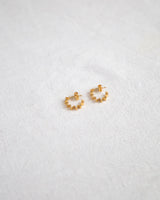 Mini Ondulée Hoops - Gold Vermeil Jewellery Olivia Taylor   