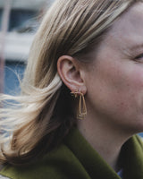 Cluster Earrings Accessories Heather McDermott 18ct Gold Plate