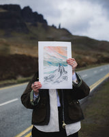 The Storr Lookout Print Artwork David Fleck