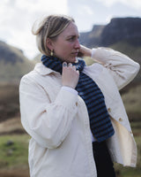 Boro Scarf - Blue Accessories Rove Knitwear