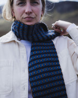 Boro Scarf - Blue Accessories Rove Knitwear