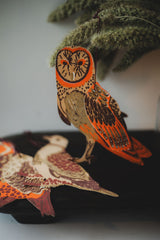 Winter Birds Paper Tree Decorations Set of 4 Seasonal / Occasion East End Press