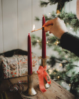 Tapered Dinner Candle - Burgundy Homeware Five Bees Yard