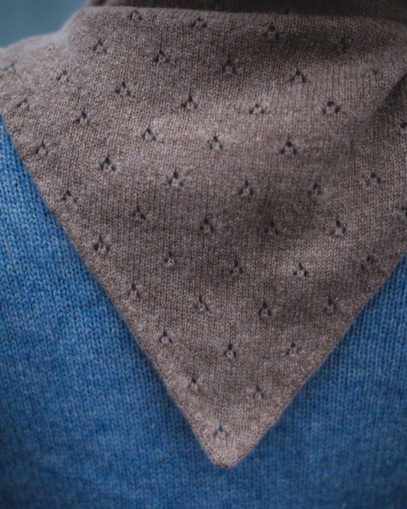 Pointelle Neckerchief – Biscuit Knitwear Rove Knitwear