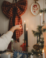 Set of Two Tapered Dinner Candles – Forest Green Homeware Five Bees Yard