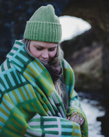 Shiel Woven Throw Green Homeware Donna Wilson